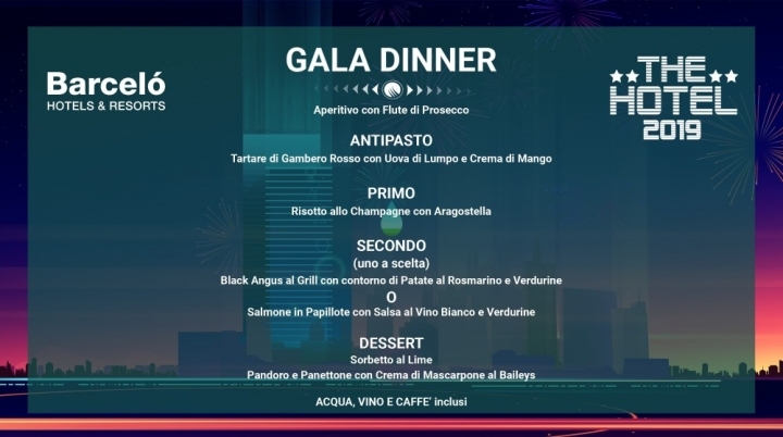 Gala Dinner Barcelò Foto - Capodanno The Hotel Hub Milano