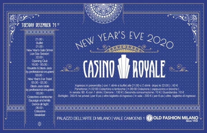 Capodanno Old Fashion Cafe Milano Flyer