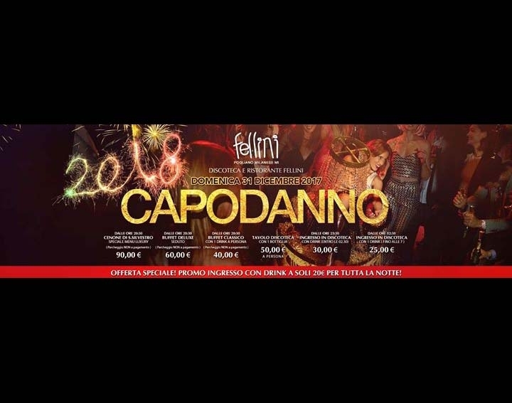 Capodanno Fellini Discoteca Pogliano Milanese Foto